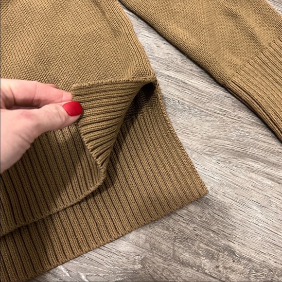 Everlane Oversize Cotton Knit Sweater Tutleneck Sz XS - Picture 5 of 9